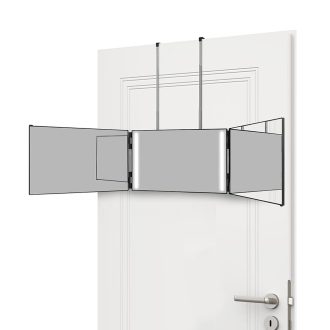 Lustro 3-panelowe z drążkiem teleskopowym do zawieszenia