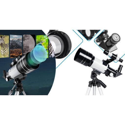 Hobby teleskop astronomiczny z adapterem do telefonu komórkowego i stojakiem