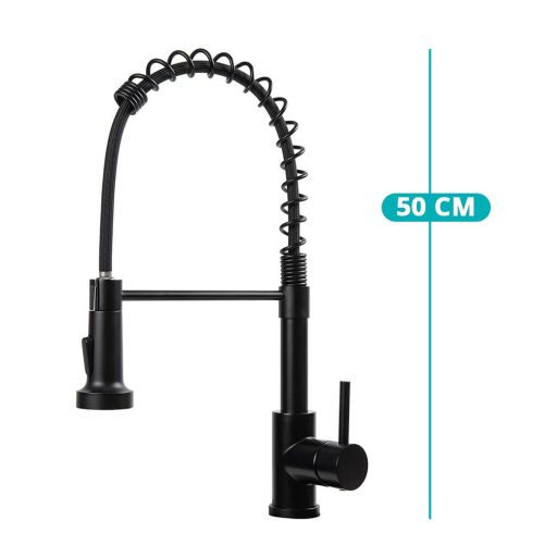 Bateria kuchenna z elastycznym wężem, zdejmowaną słuchawką prysznicową, różnych wariantach