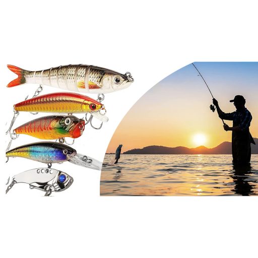 Zestaw przynęt i haczyków na ryby