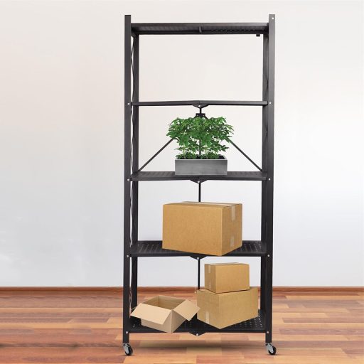 Składany, metalowy regał kuchenny na kółkach
