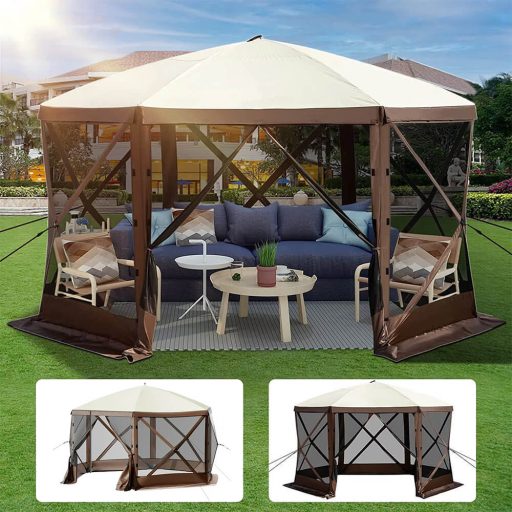 Namiot kempingowy dla 8 osób, wodoodporny z przechowalnią i siatką przeciwkomarową