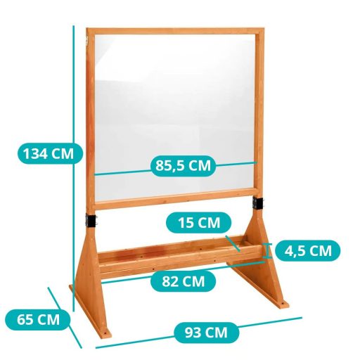 Dwustronna tablica do rysowania z plexi do użytku wewnętrznego i zewnętrznego