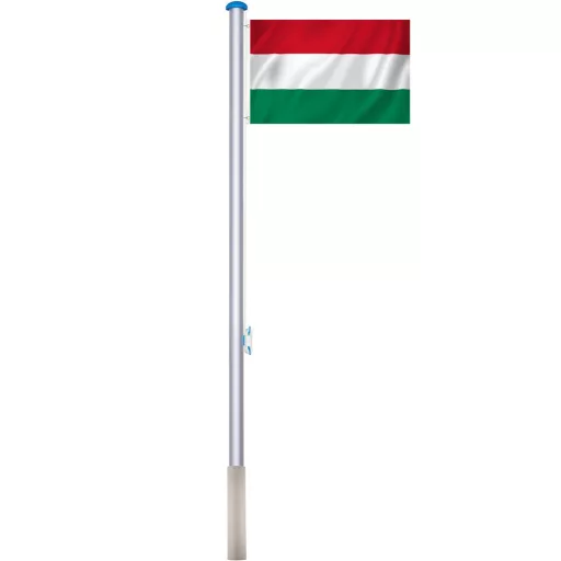 Maszt z flagą 90x150cm z węgierską flagą