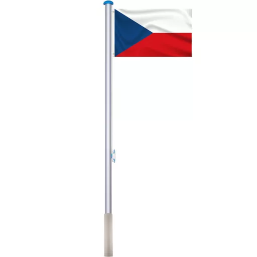 Maszt 90x150cm z czeską flagą