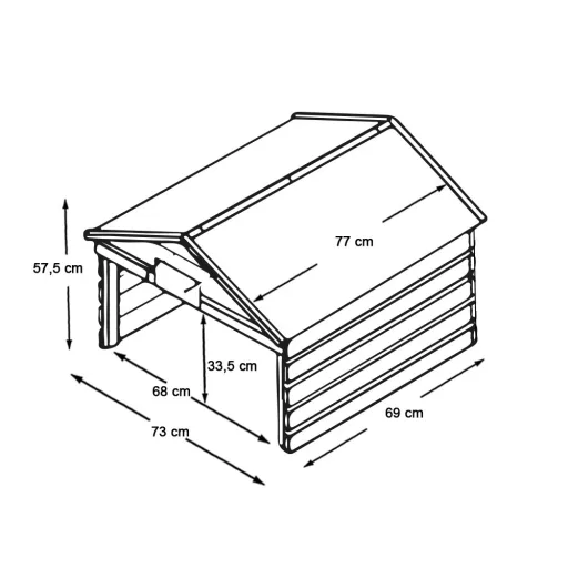 Domek ogrodowy dla kosiarek automatycznych
