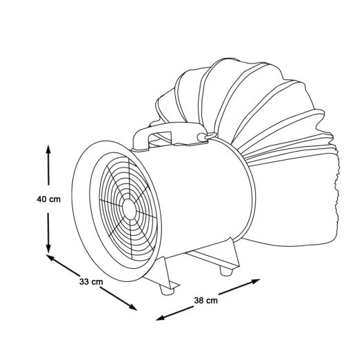 Przenośny wentylator wyciągowy