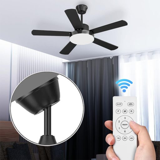 Wentylator sufitowy z oświetleniem i pilotem