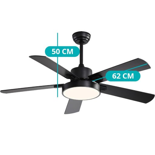 Wentylator sufitowy z oświetleniem i pilotem