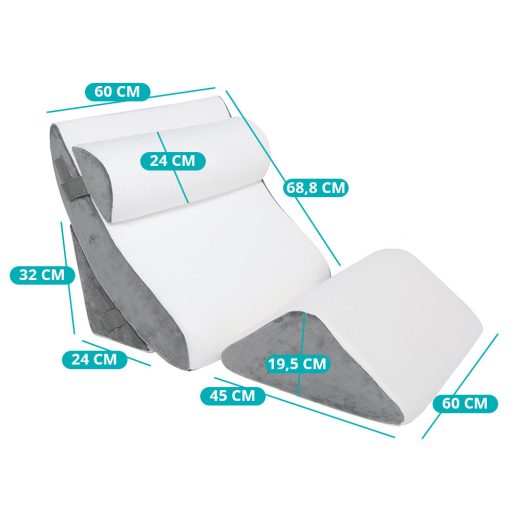 Zestaw ortopedycznych poduszek do oparcia pleców, szyi i nóg, 4-częściowy