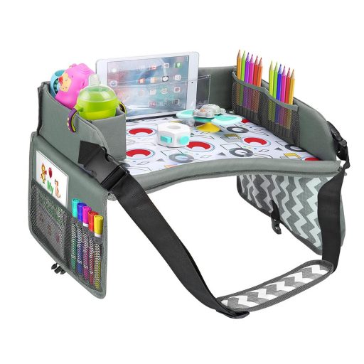 Stolik podróżny dla dzieci do samochodu - szary