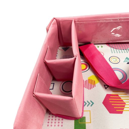 Stolik podróżny dla dzieci do samochodu - różowy