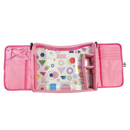 Stolik podróżny dla dzieci do samochodu - różowy