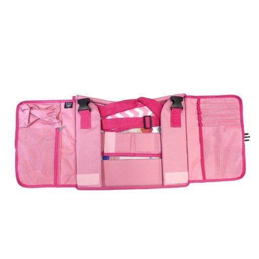 Stolik podróżny dla dzieci do samochodu - różowy