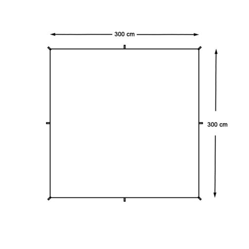 Wodoodporna plandeka 3x3 metry z torbą prezentową