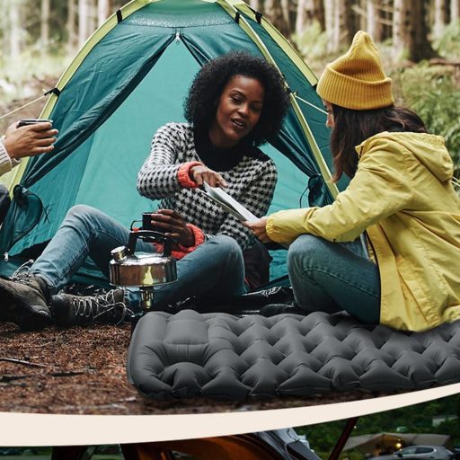 Jednoosobowy materac turystyczny, szary