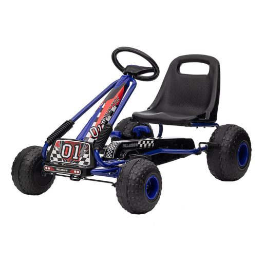 Pedal go-kart dla dzieci, niebieski