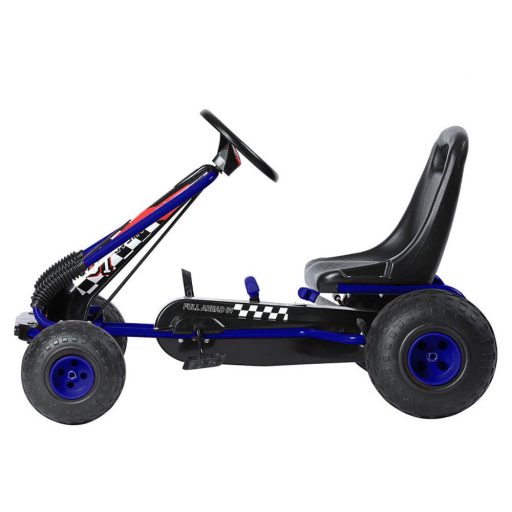 Pedal go-kart dla dzieci, niebieski