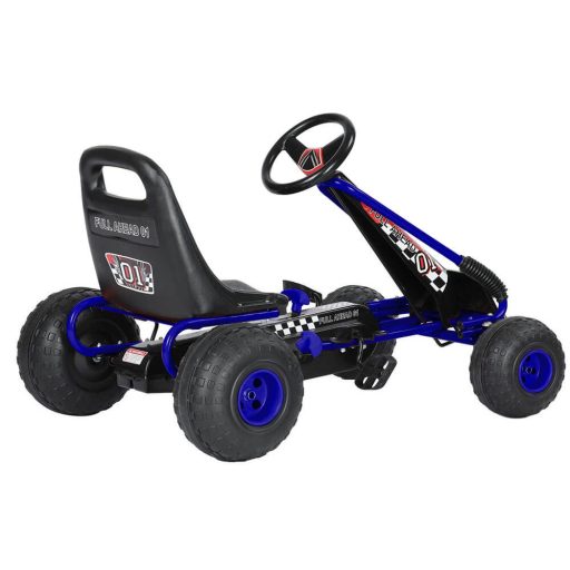 Pedal go-kart dla dzieci, niebieski