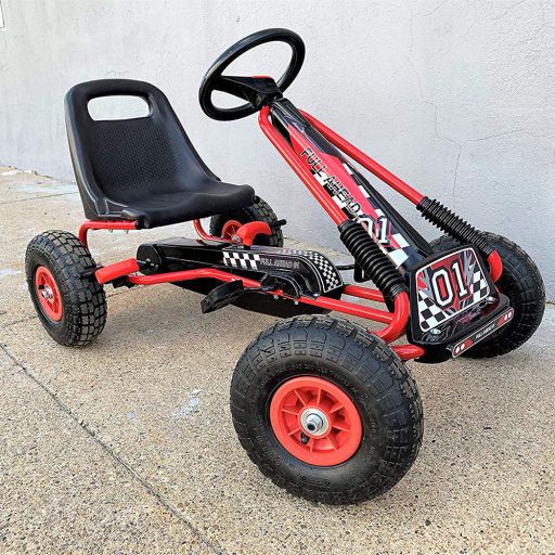 Pedal go-kart dla dzieci, czerwony