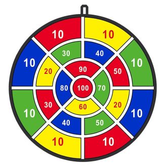 Gra w rzutki z samoprzylepnymi piłeczkami