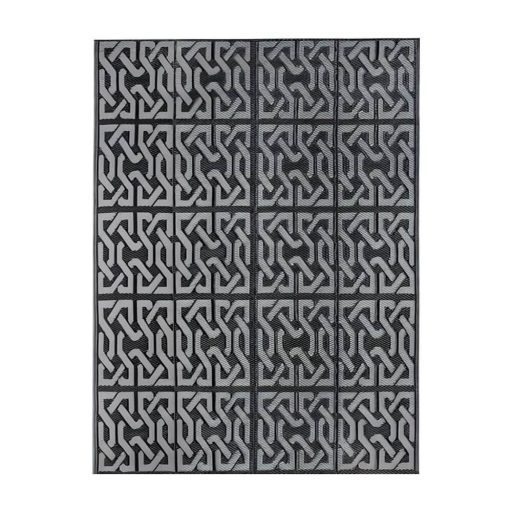 Dywan na zewnątrz, dwustronny, 180x120 cm - szary