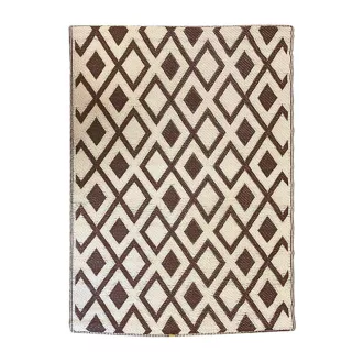 Dywan na zewnątrz, dwustronny, 180x120 cm - brązowy