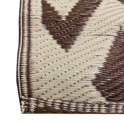 Dywan na zewnątrz, dwustronny, 180x120 cm - brązowy