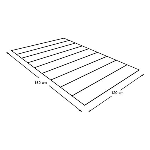 Dywan na zewnątrz, dwustronny, 180x120 cm - zielono-beżowy