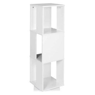 Obrotowa półka na książki, 34x34x108 cm, biały