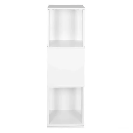 Obrotowa półka na książki, 34x34x108 cm, biały