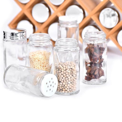 18-częściowy stojak na przyprawy z bambusa