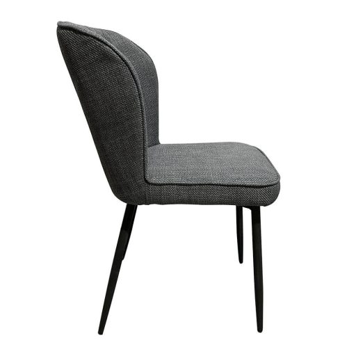 Krzesło jadalniane Leo, 2 szt., szare