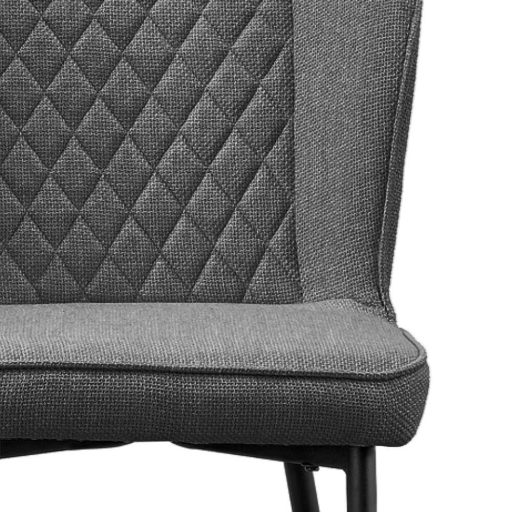 Krzesło jadalniane Leo, 2 szt., szare