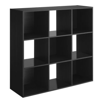 Regał z 9 przegródkami i 3 koszami