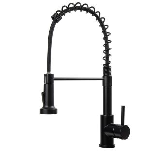   Bateria kuchenna z elastycznym wężem, zdejmowaną słuchawką prysznicową, czarny