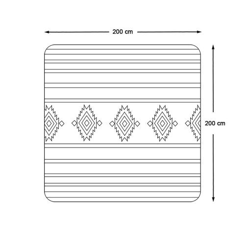 Koc piknikowy, 2x2 m