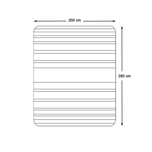  Koc piknikowy, 2x2,85 m