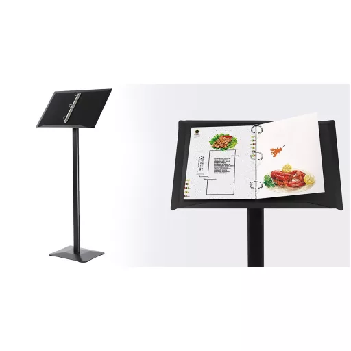 Stojak na menu z klipsem