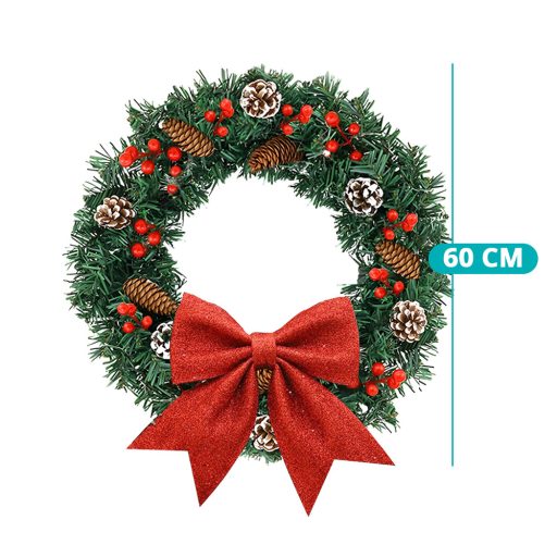 Świąteczna dekoracja drzwi 60cm