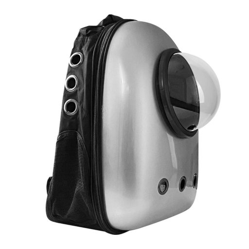 Plecak do noszenia zwierząt, srebrny