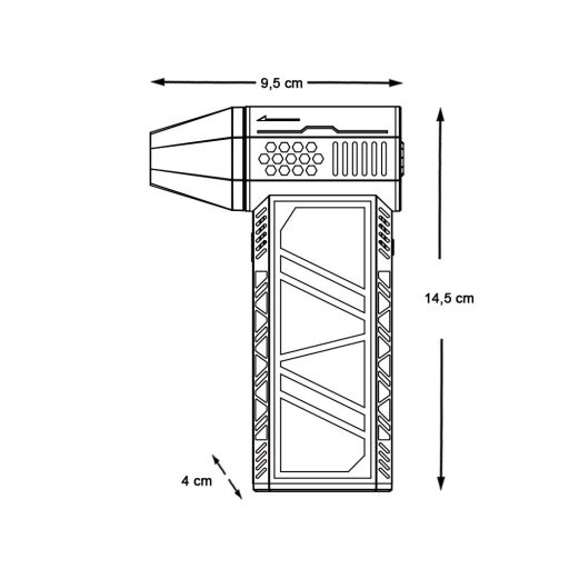 Mini wentylator turbo