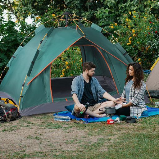 Namiot 3-osobowy 2x2x1,35m, zielony