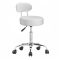 Fotel kosmetyczny z oparciem, biały