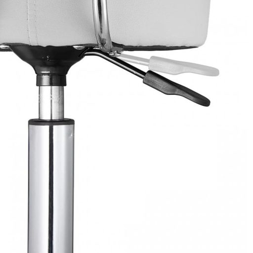 Fotel kosmetyczny z oparciem, biały