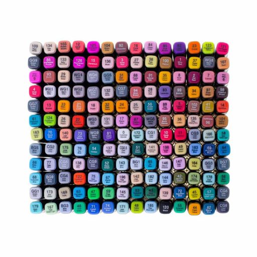 Zestaw dwustronnych markerów alkoholowych w torbie podręcznej