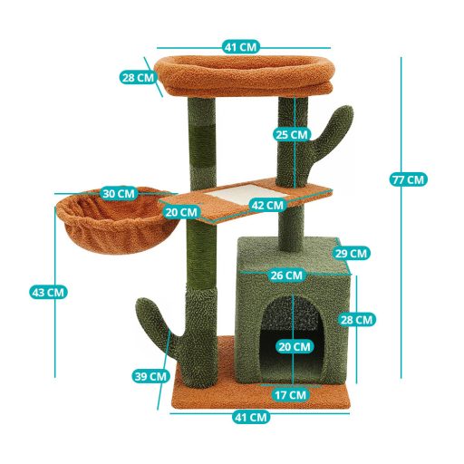 Drapak dla kota w kształcie kaktusa