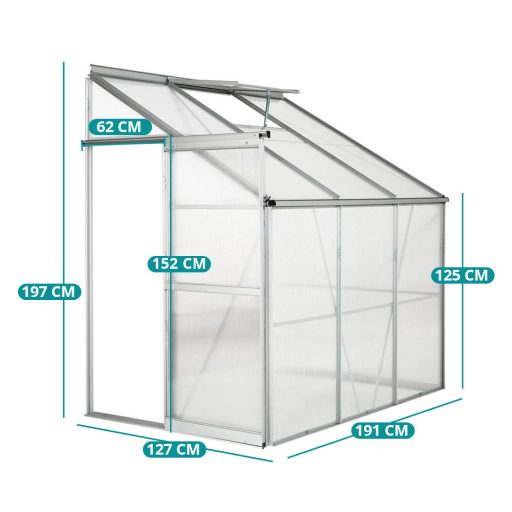 Szklarnia ogrodowa, aluminiowa