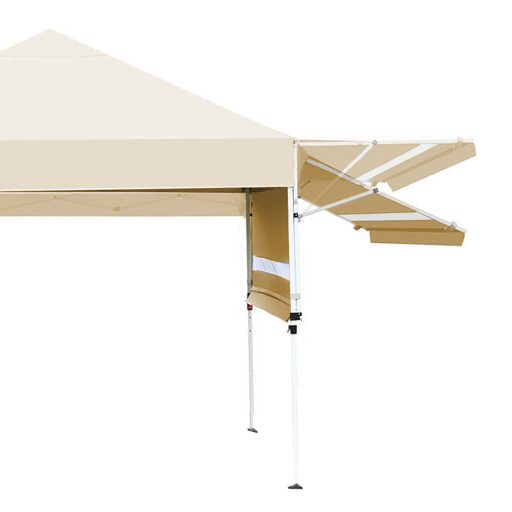 Pawilon z cieniowaniem, z tylną ścianką do połowy, beżowy