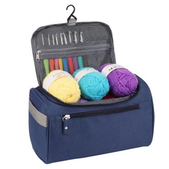 Zestaw do szydełkowania w wiszącej torbie